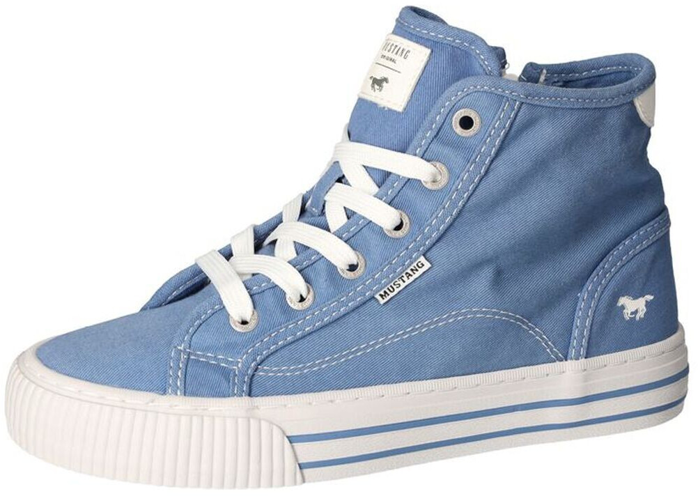 MUSTANG lace-up zipper booty 1420-506 blue