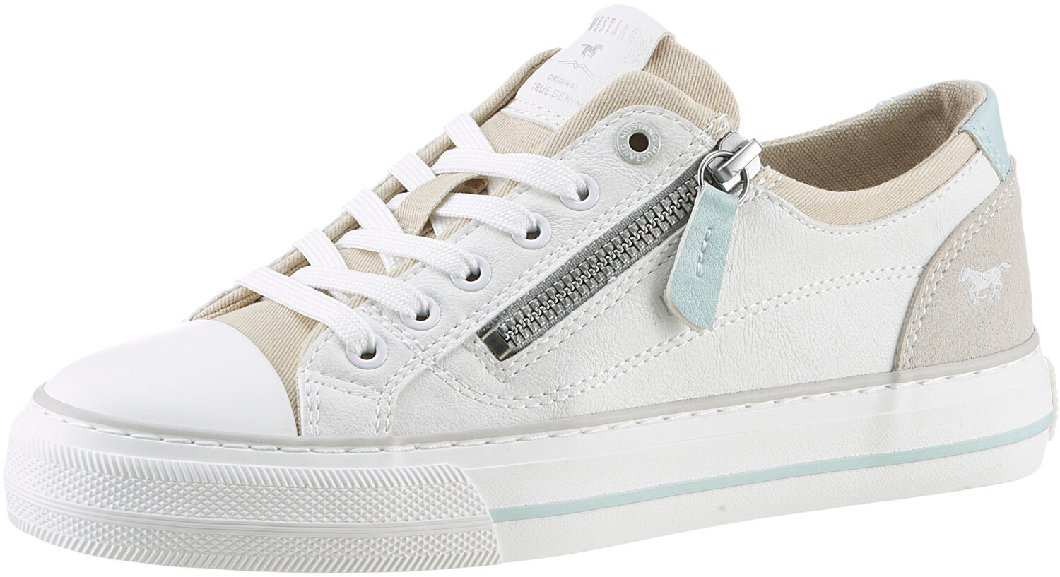 MUSTANG Low Sneaker beige white 9355772