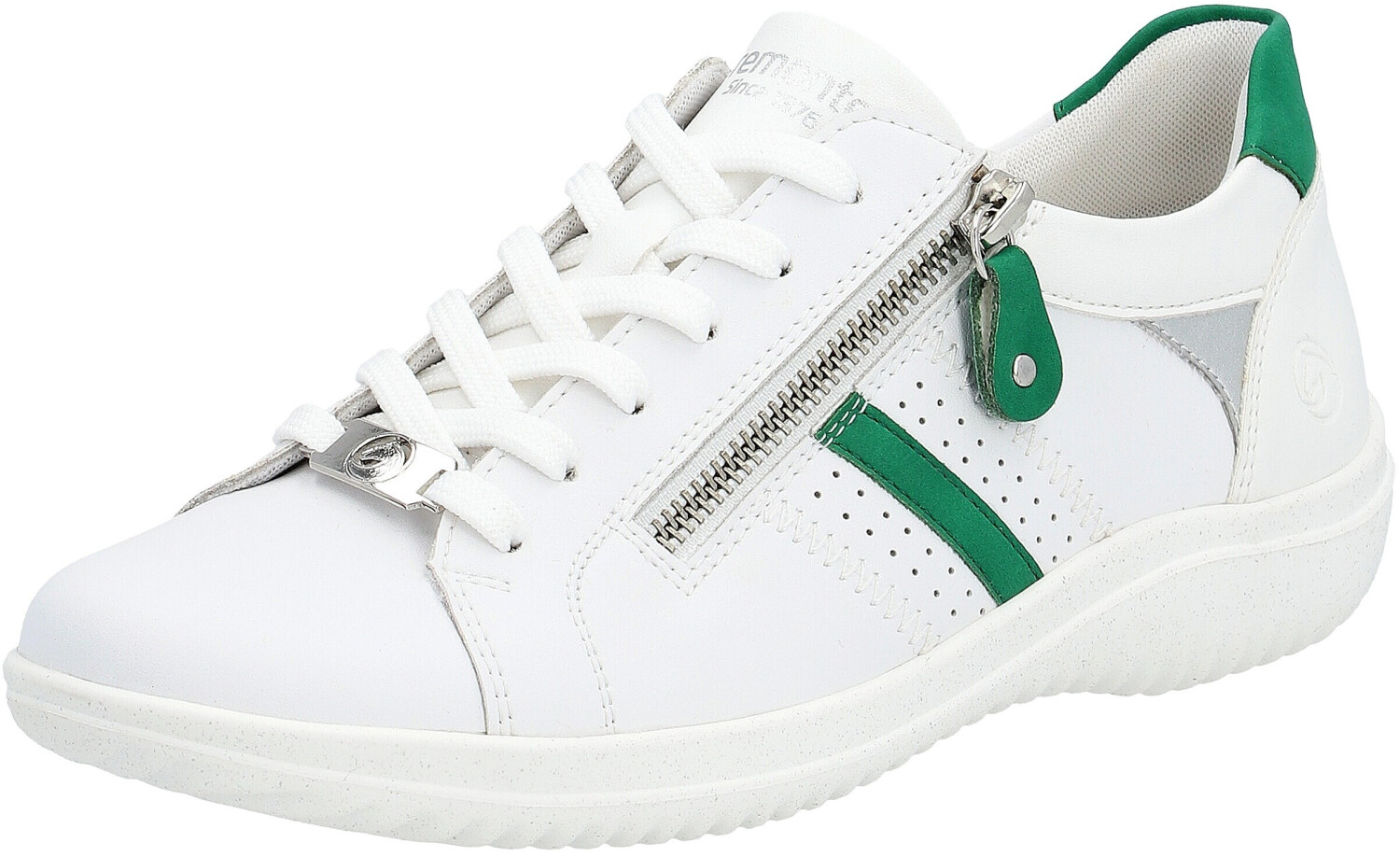 Remonte Dorndorf Sneaker with side zipper green white
