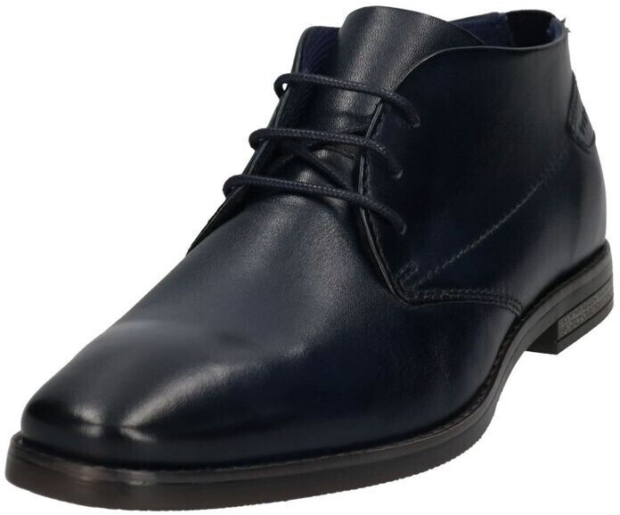 Bugatti Business shoe blue block heel for men