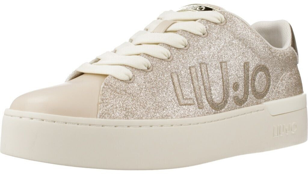 LIU Jo Silvia 99 leather textile women's sneakers beige