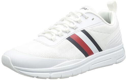 Tommy Hilfiger Runner Sneaker Modern Runner Stripes Knit Sports Shoes white