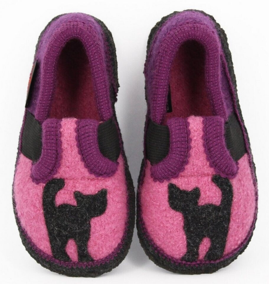 Beck Girls Cat Low Slippers pink