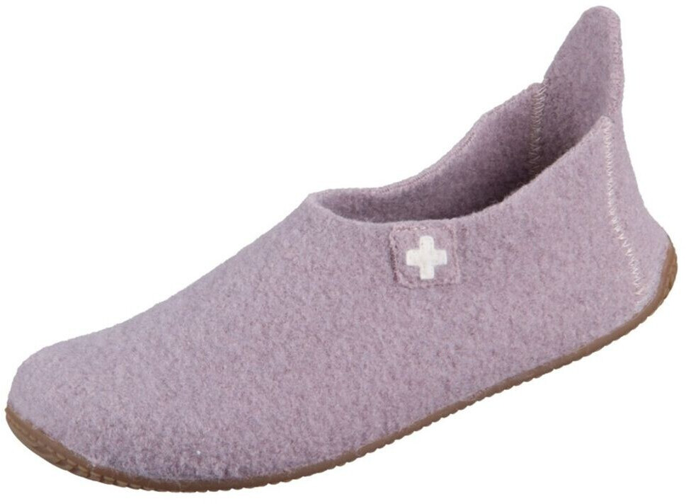 Living Kitzbühel Slipper Swiss Cross made of wool clay