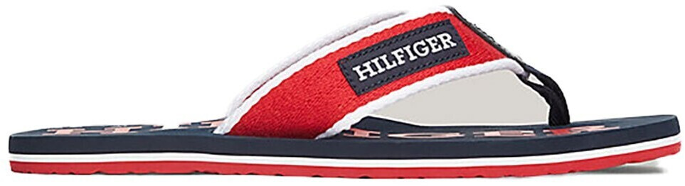 Tommy Hilfiger Patch Beach Flip Flops red