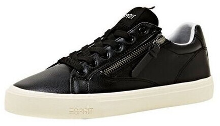 Esprit Vegan sneakers with laces and zipper black