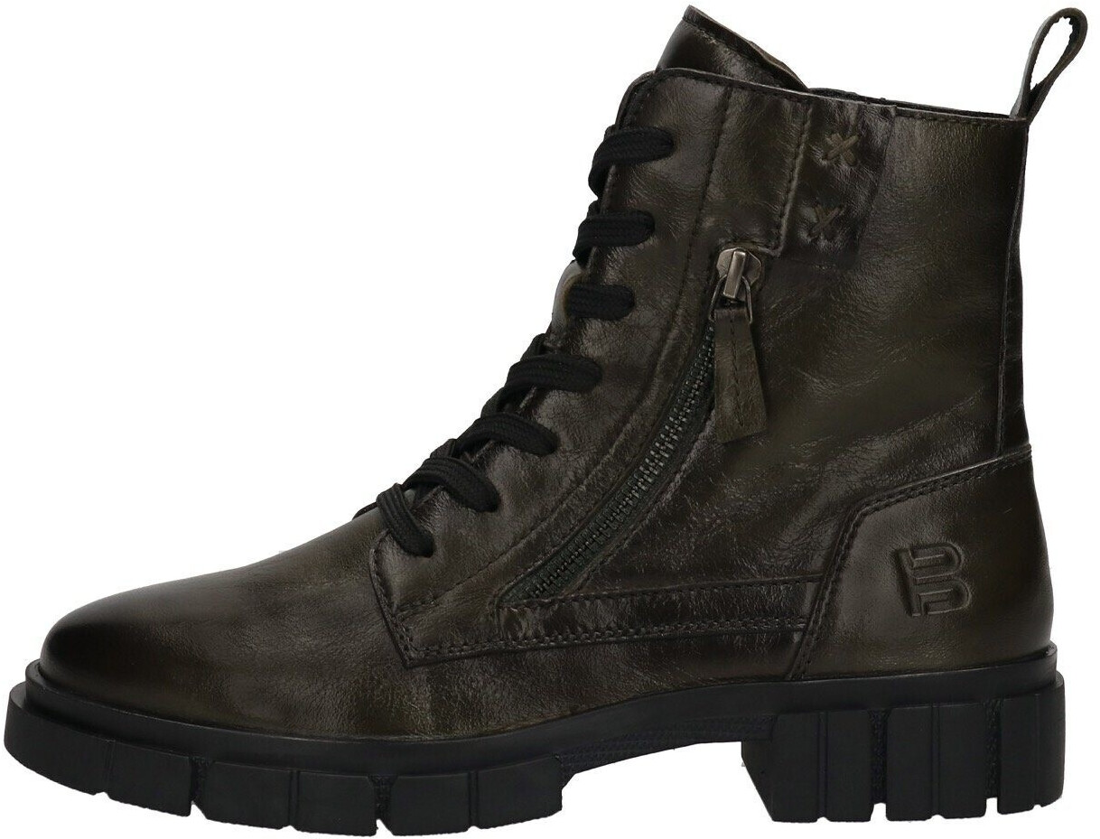 Bagatt Lace-up with decorative zipper outside green