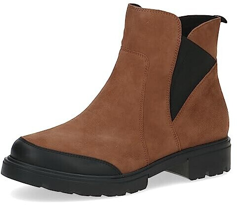 Caprice Flat leather Airmotion without heel width G brown Muscat Suede