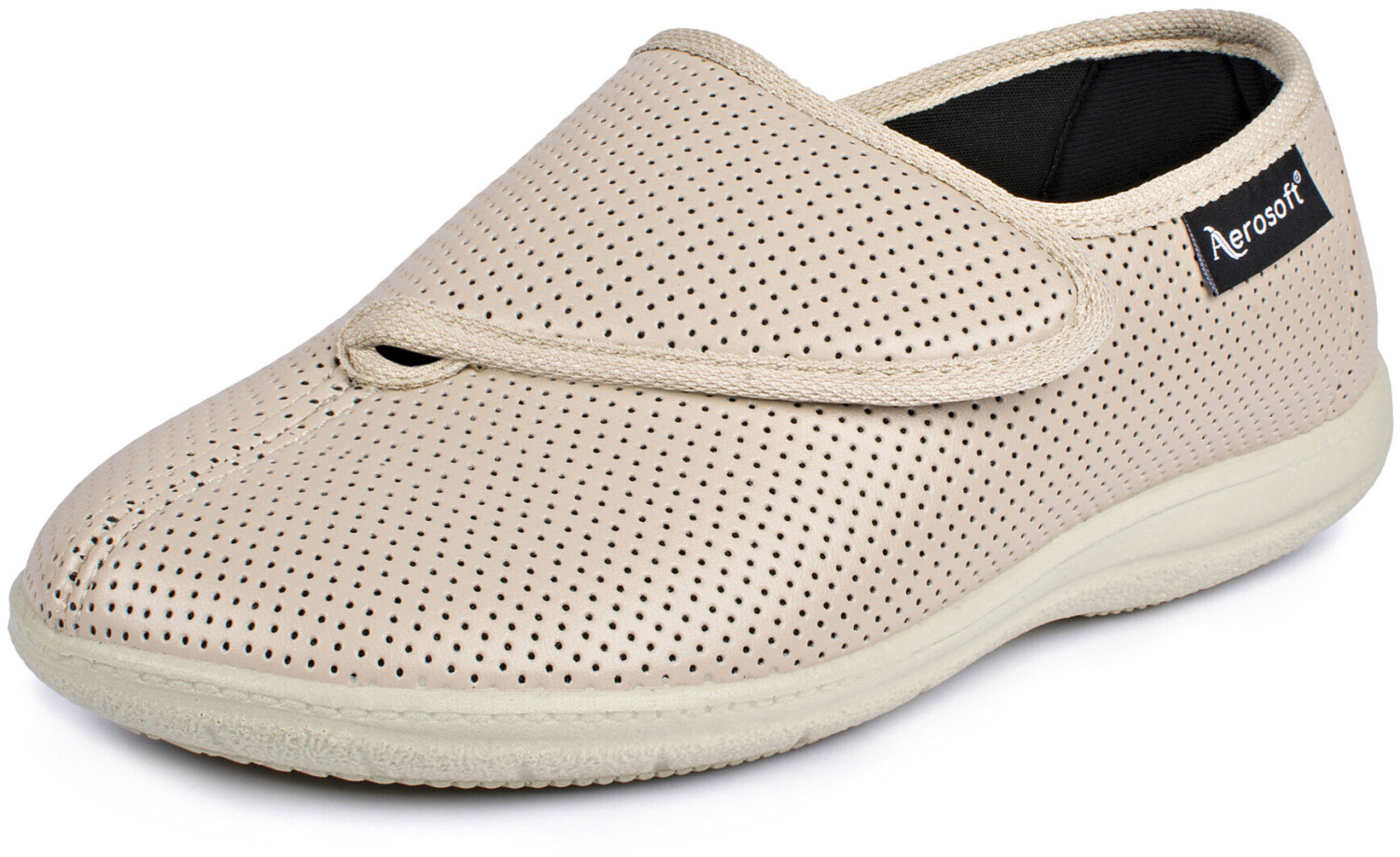 Aerosoft Stretch 15 Velcro Half Shoe Wide G-H Removable Insole Slip-resistant beige