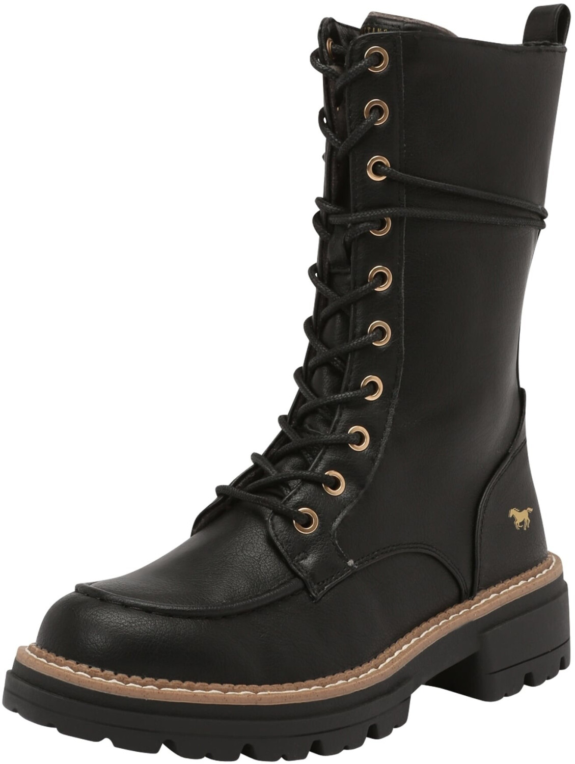 MUSTANG black block heel women's