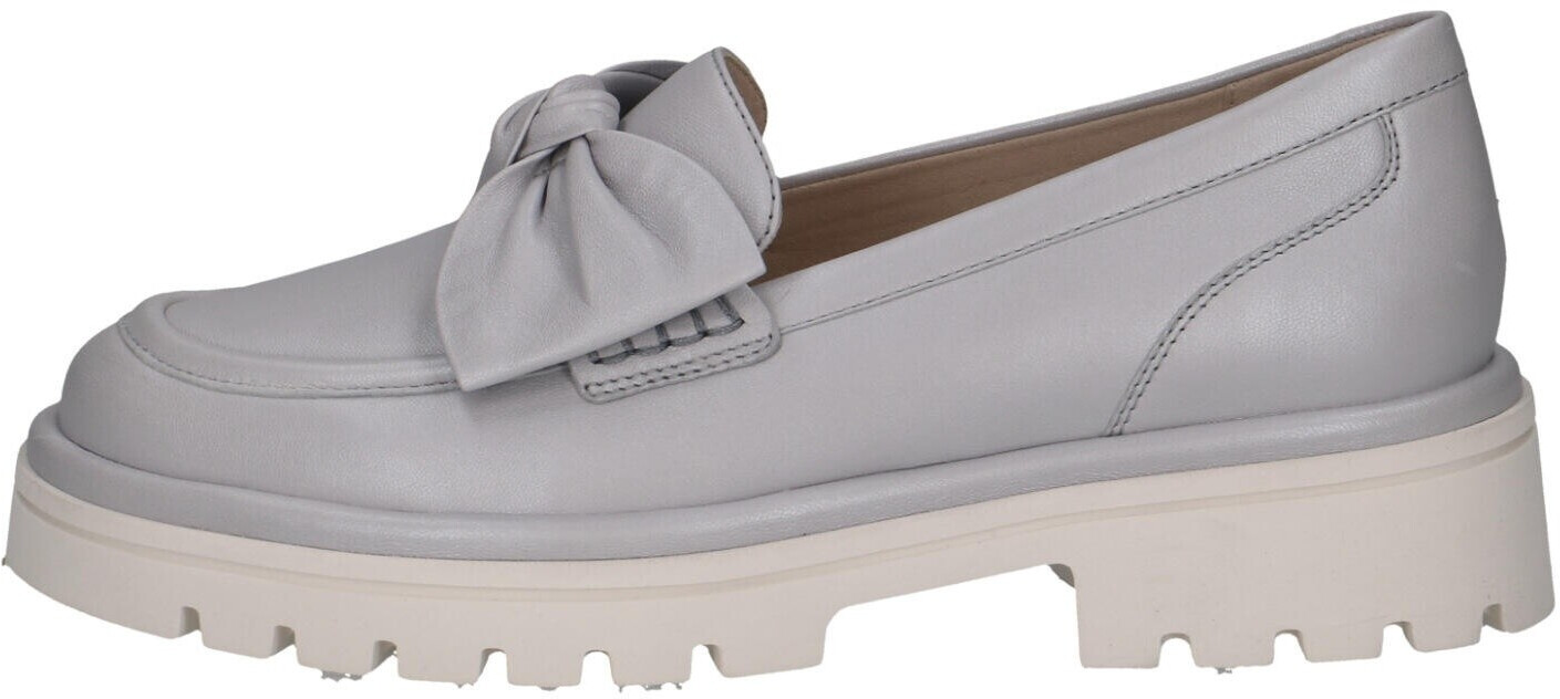 Caprice Loafer with leather bow light blue