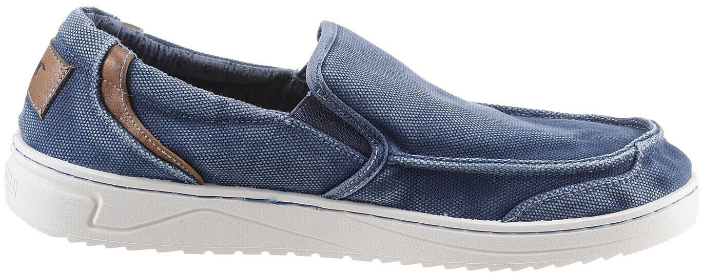 MUSTANG Slipper with small stretch inserts blue