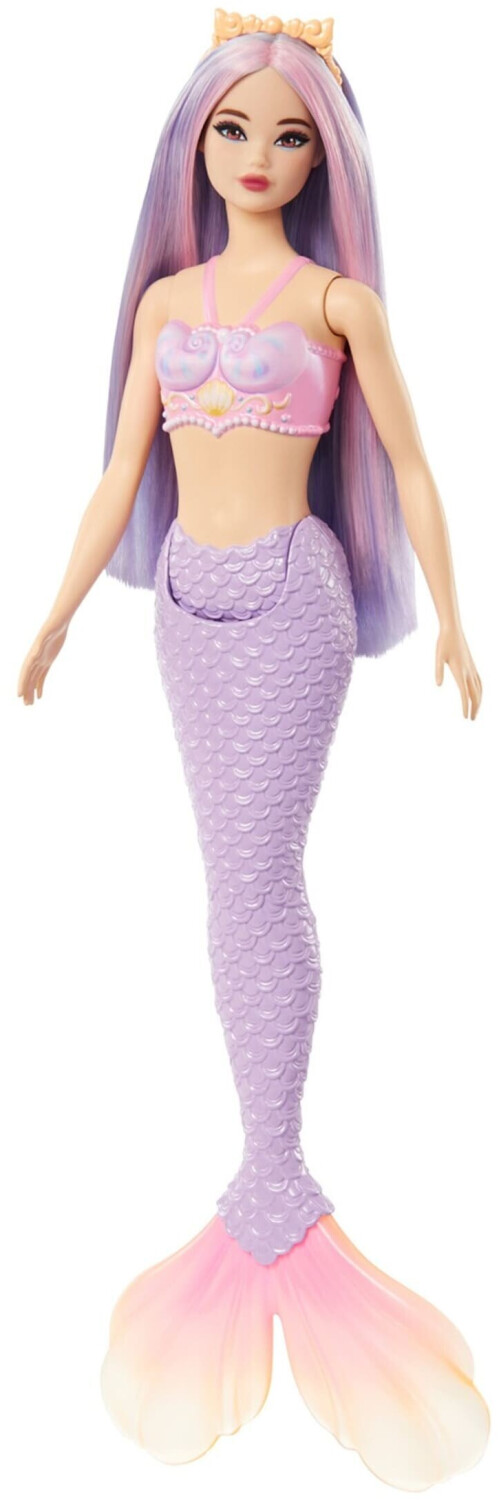 Buy Barbie Mermaid Doll with Fantasy Hair in Pink and Lilac with Headband HRR06 from 13.99 Today Best Deals on idealo