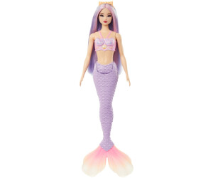 Barbie Mermaid Doll with Fantasy Hair in Pink and Lilac with Headband HRR06 au meilleur prix sur idealo
