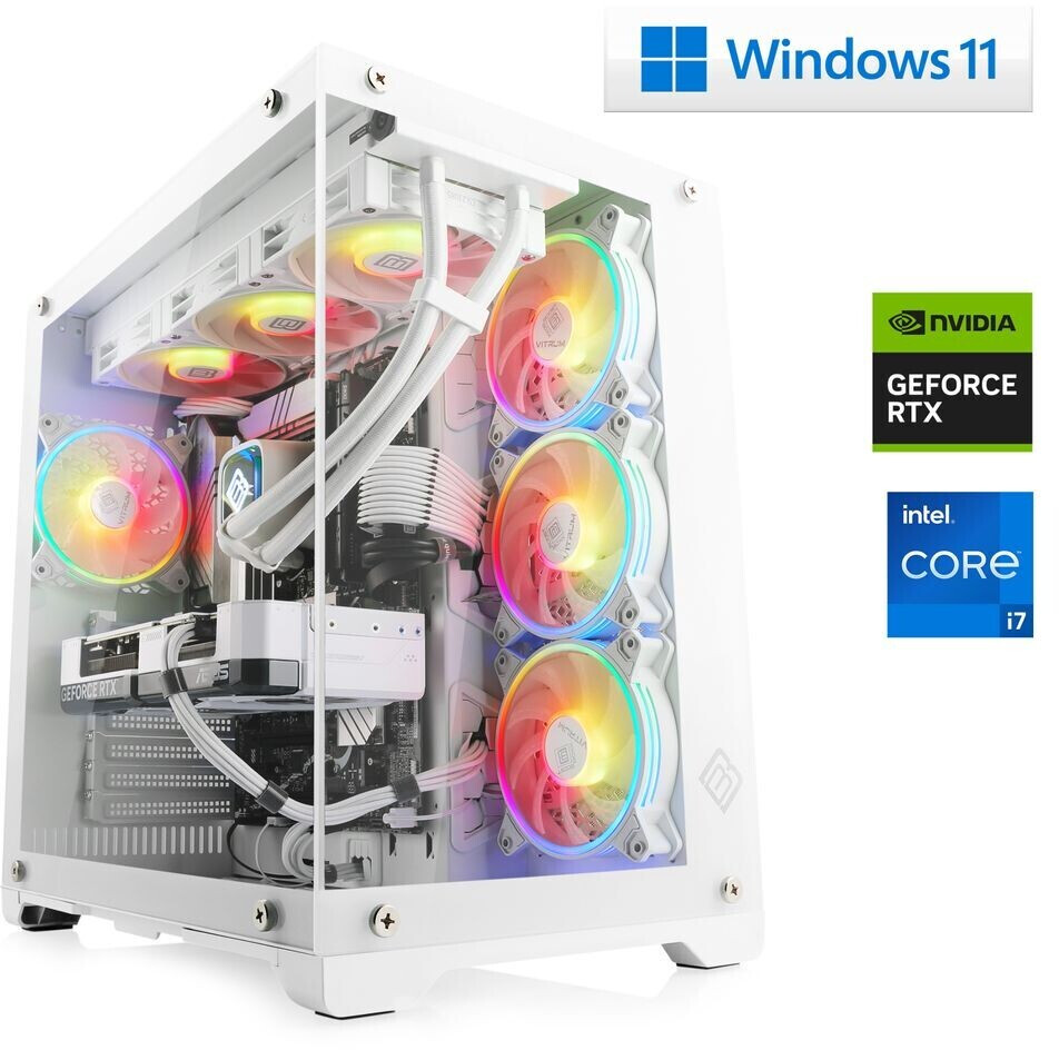 CSL Gaming PC i7-14700KF / RTX 4070 / 32GB DDR5 / 2000GB / Windows 11 / M10690H