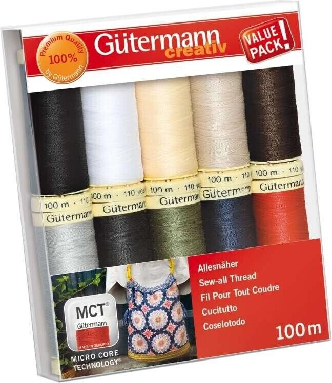 Gütermann Nähfaden-Set Allesnäher 10 Spulen 100 m (734006
