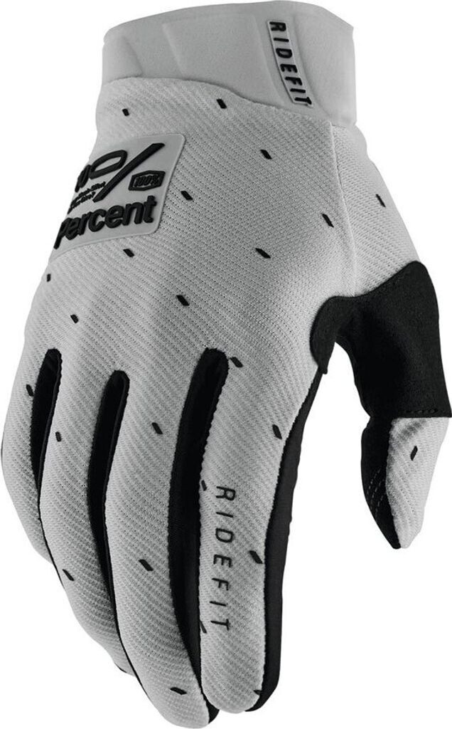 100% Ridefit Slasher Gloves silver