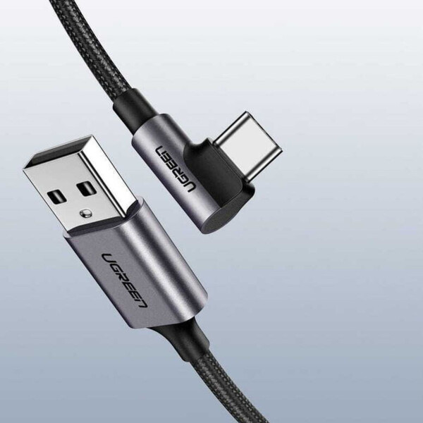 Ugreen 50942 Gewinkeltes USB-C zu USB-A Data Kabel 2m, schwarz, Bild 11