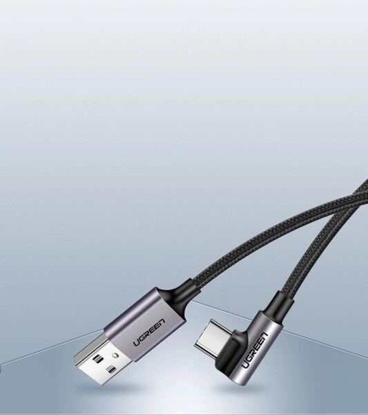 Ugreen 50942 Gewinkeltes USB-C zu USB-A Data Kabel 2m, schwarz, Bild 15