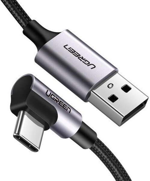 Ugreen 50942 Gewinkeltes USB-C zu USB-A Data Kabel 2m, schwarz, Bild 20