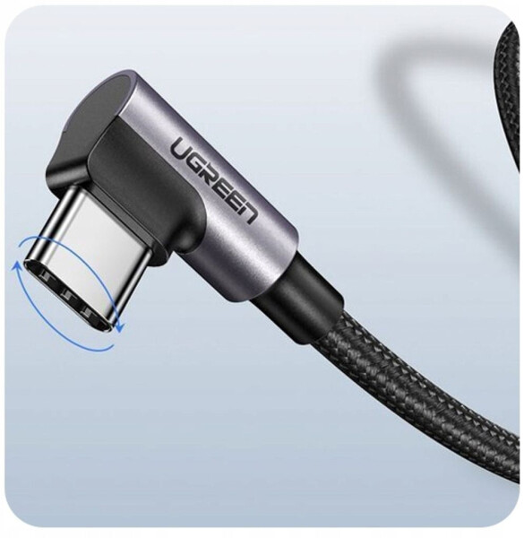 Ugreen 50942 Gewinkeltes USB-C zu USB-A Data Kabel 2m, schwarz, Bild 32