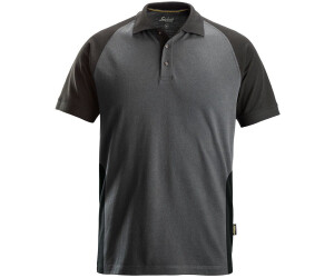 Snickers T-Shirt 2-Farben Poloshirt steehlgrey/black