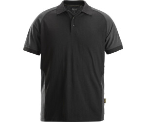 Snickers T-Shirt 2-Farben Poloshirt black/steehlgrey