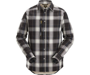 Snickers Langarmhemd AllroundWork Schwarz/Weiss