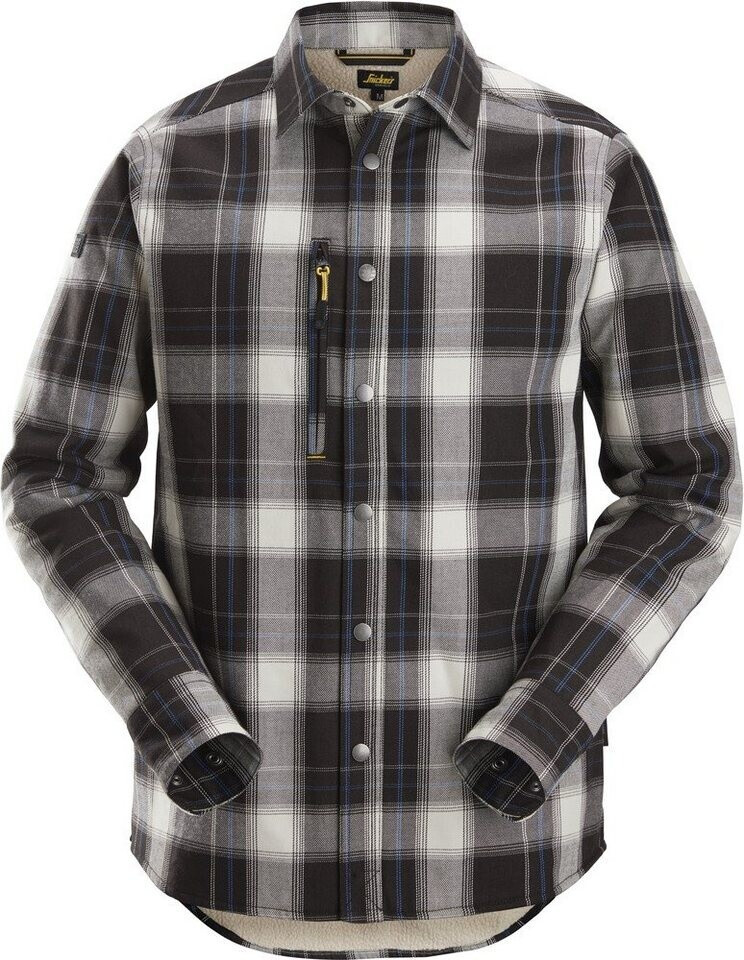 Snickers Langarmhemd AllroundWork Schwarz/Weiss