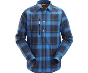Snickers Langarmhemd AllroundWork Blau/Navy