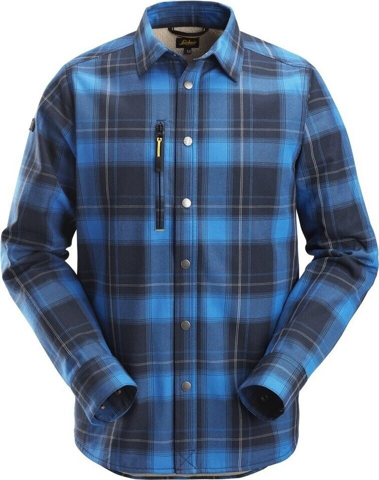 Snickers Langarmhemd AllroundWork Blau/Navy