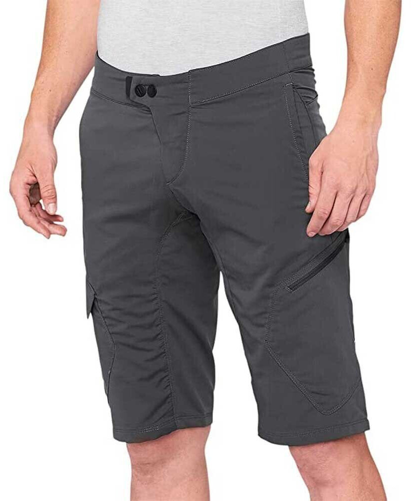 100% Ridecamp Shorts Men gray