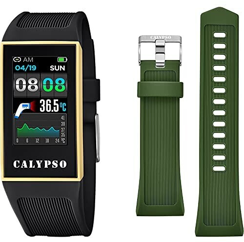 Photos - Smartwatches Calypso Watches  SmarTime Woman K8502/4 Black/Green 