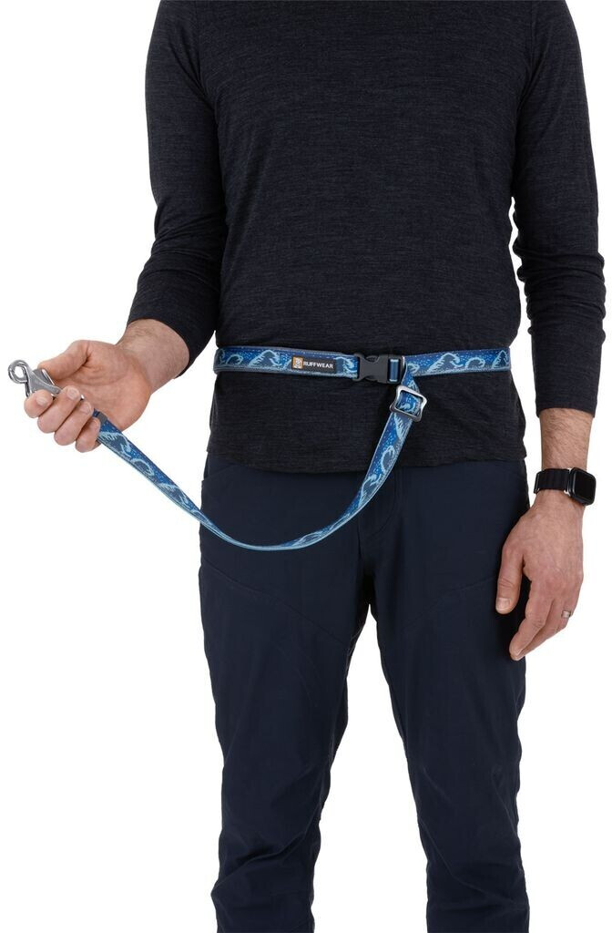 Ruffwear Laisse classique pour chien 110-180cm/25mm Midnight Wave