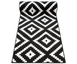 TAPISO Dream Kurzflor Teppich | 300x400 Cm | Ecru Schwarz Grau Meliert | ÖKOTEX Zertifiziert