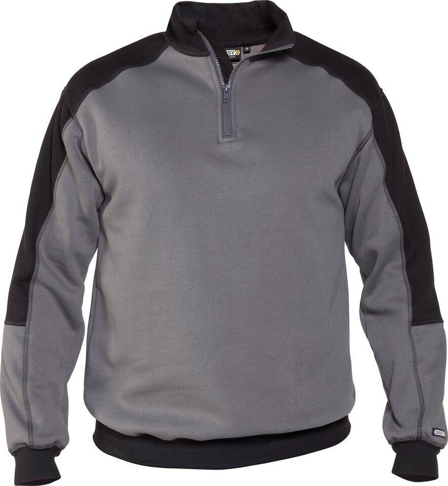 Dassy Basiel Zweifarbiges Sweatshirt zementgrau/schwarz