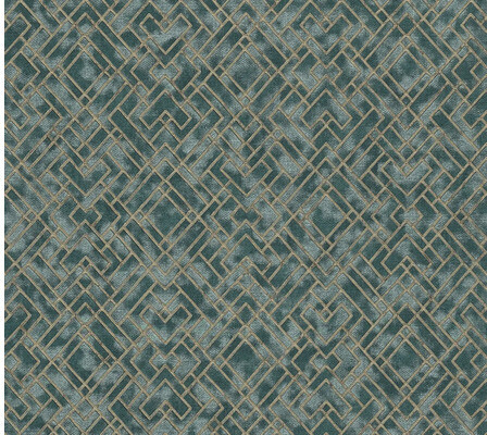 A.S. Creation Metropolitan Stories Travel Styles Allover I green/gold graphic