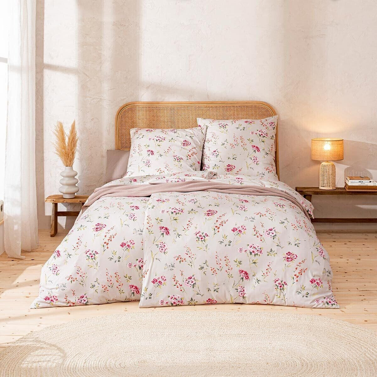 Estella Mako Interlock Jersey Bettwäsche Dominique Grün 155x220 Cm 80x80 Cm