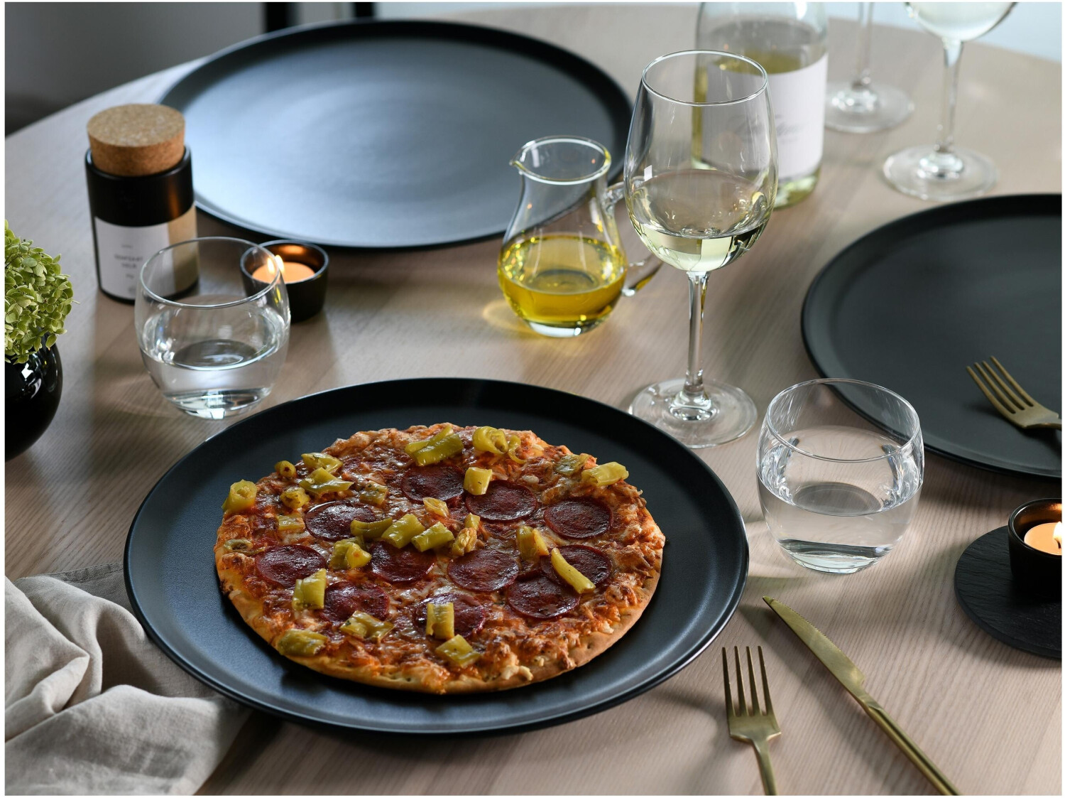 CreaTable Manhattan Pizzateller 33cm schwarz ab 6,95 € (Oktober 2026)