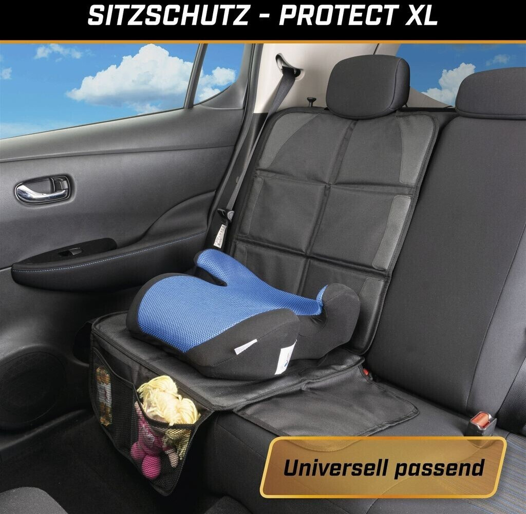 Walser Child seat protector Protect XL, car seat protector, child seat protector black