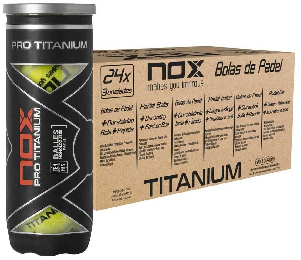 Nox Nox Pro Titanium Padel Box 24 x 3 Balls