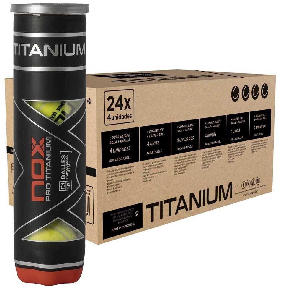 Nox Nox Pro Titanium Padel Box 24 x 4 Balls