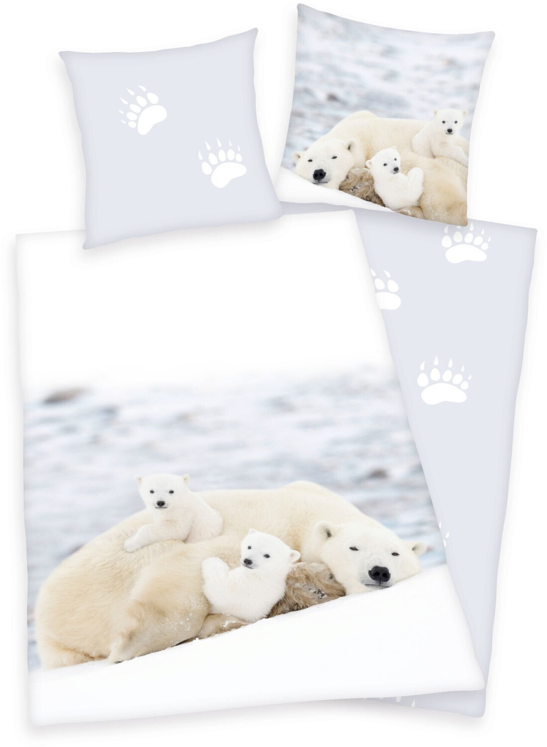 Herding Bedding set with polar bear 135x200+80x80 cm