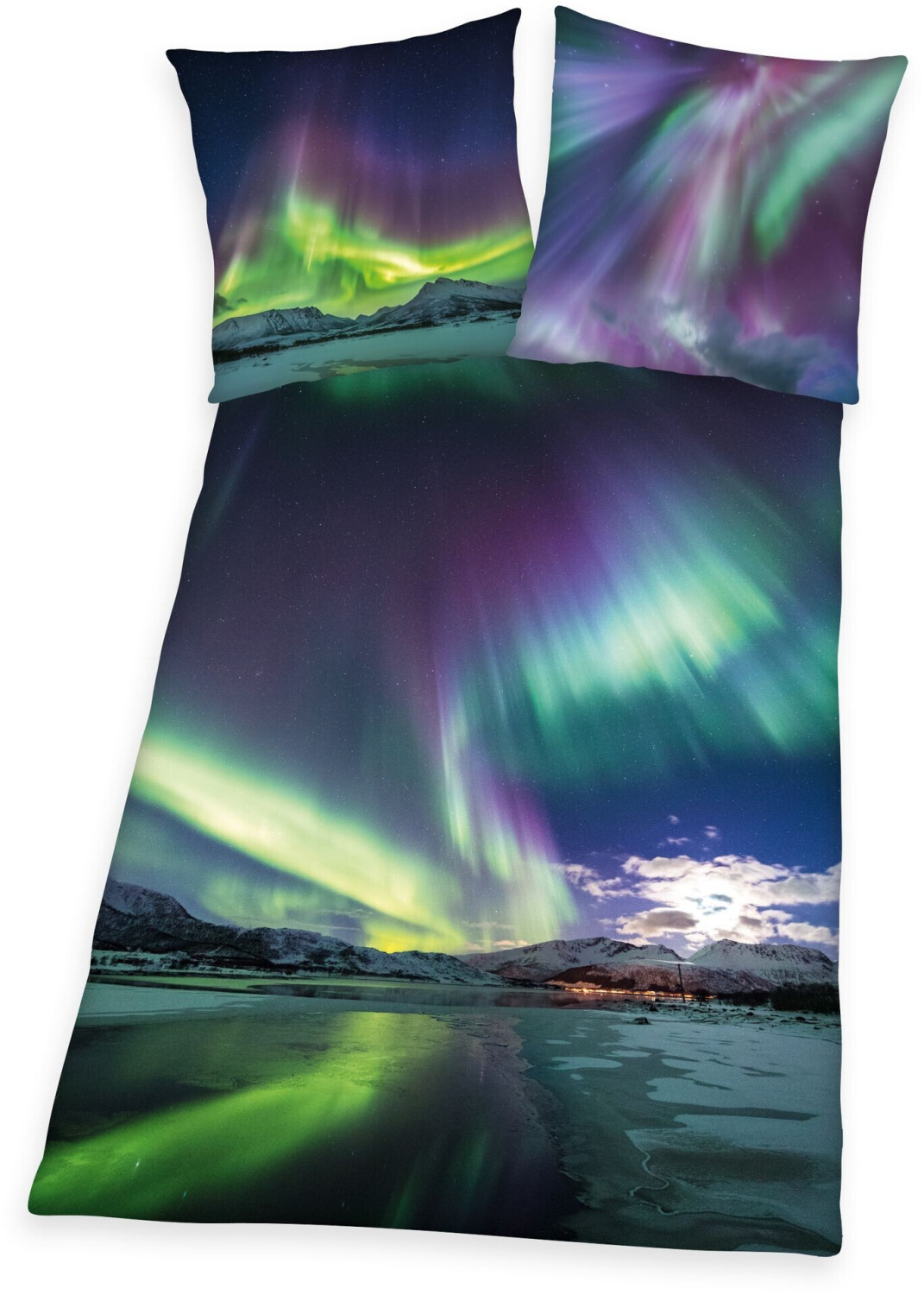 Herding Herding bed linen Northern lights digital print 135x200cm