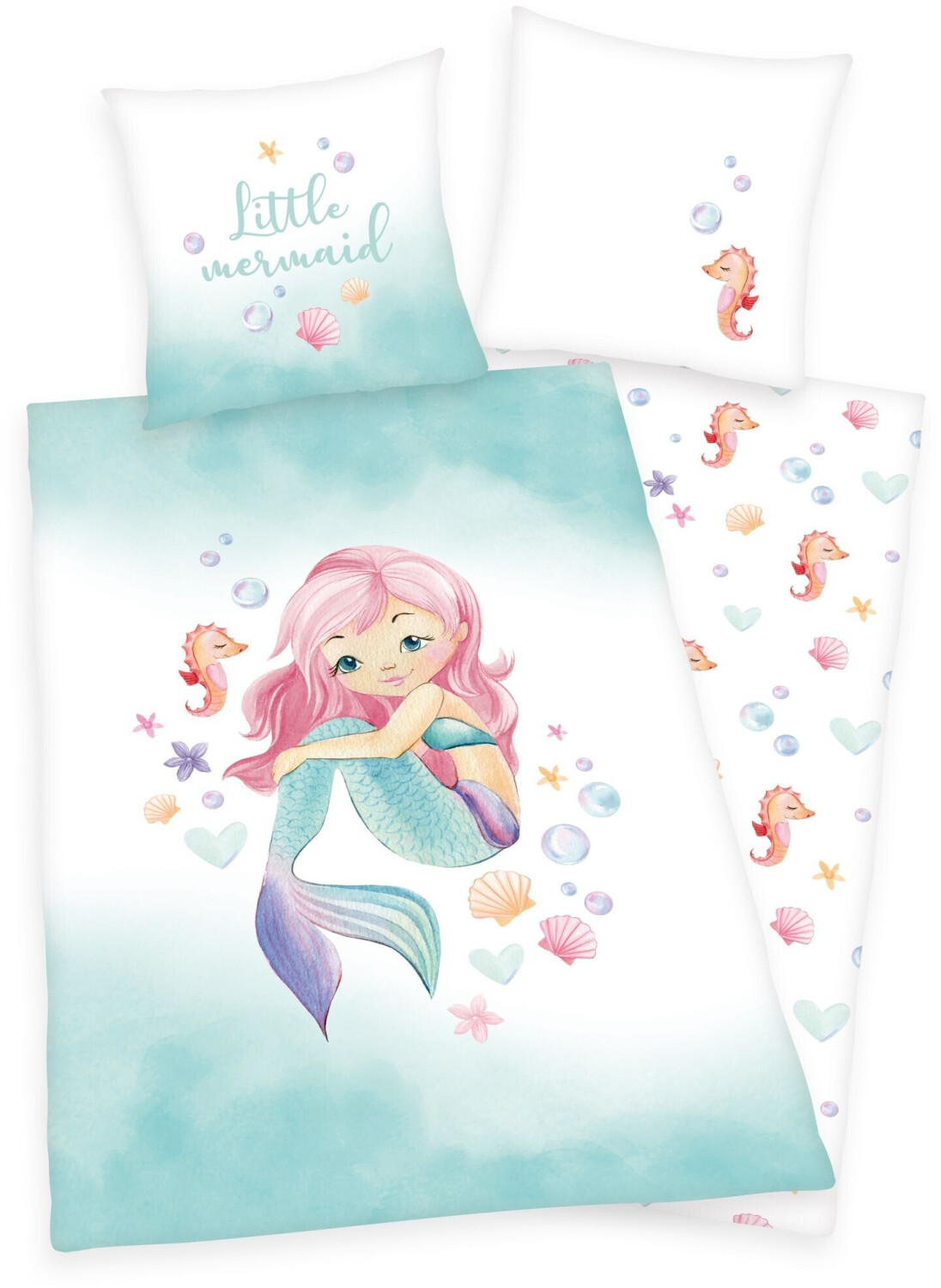 Herding Bed linen set mermaid 80x80 cm / 135x200 cm