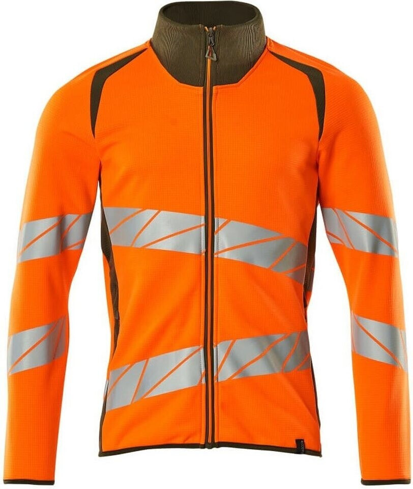 Mascot Workwear Sweatshirt mit Reißverschluss Accelerate Safe hi-vis Orange/Moosgrün