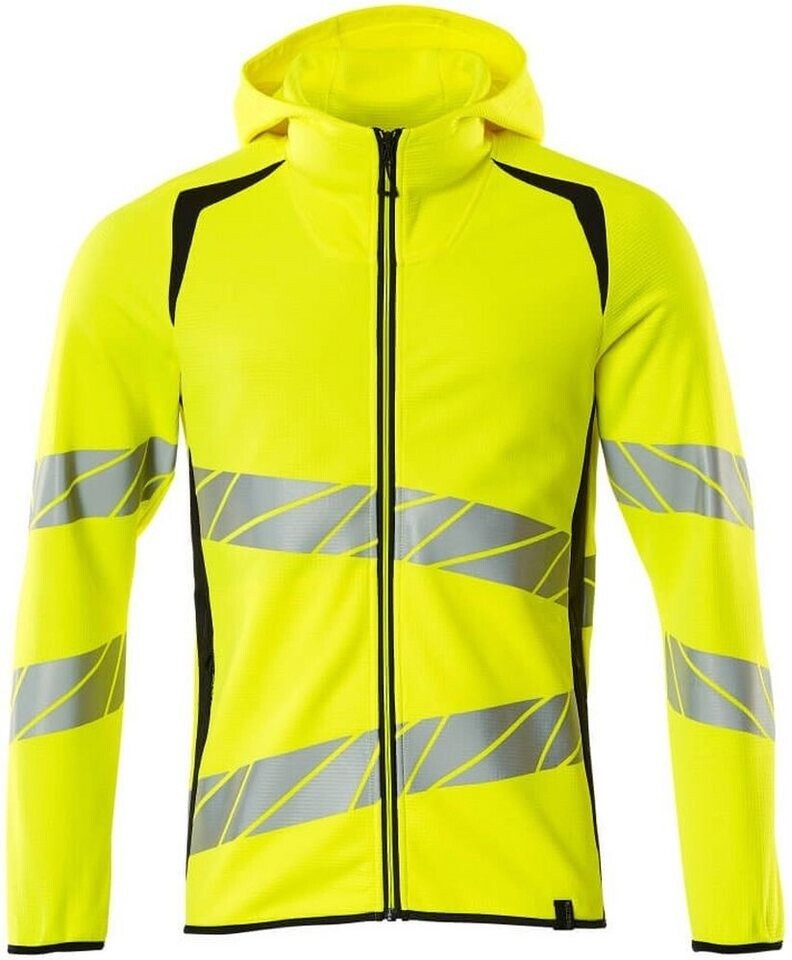Mascot Workwear Kapuzensweatshirt mit Reißverschluss Accelerate Safe hi-vis Gelb/Schwarzblau