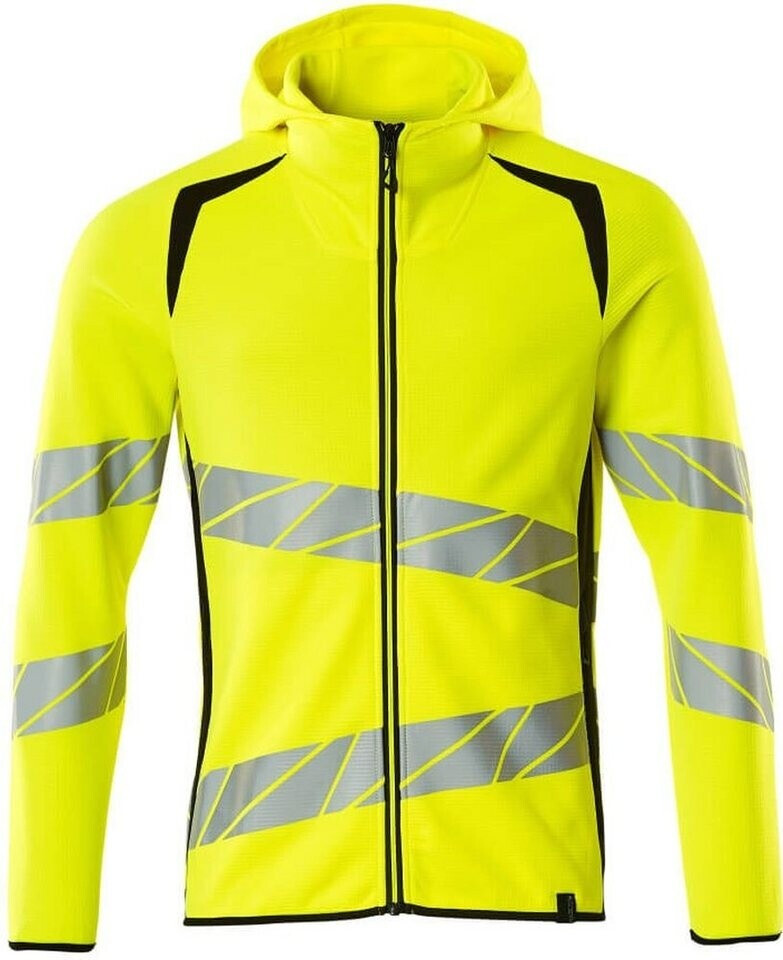 Mascot Workwear Kapuzensweatshirt mit Reißverschluss Accelerate Safe hi-vis Gelb/Schwarz