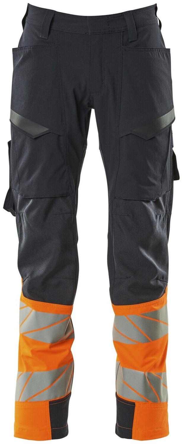 Mascot Pants Accelerate Safe with thigh pockets blackblue/Hi-vis orange 19379-510-01014