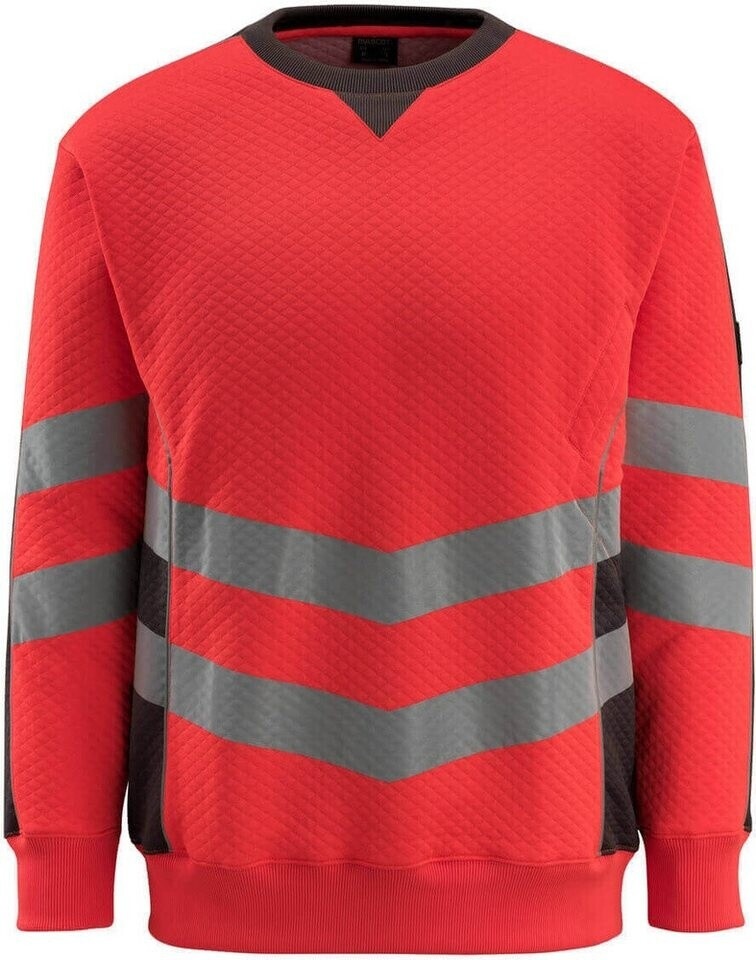 Mascot Workwear Wigton Sweatshirt Safe Supreme hi-vis Rot/Dunkelanthrazit